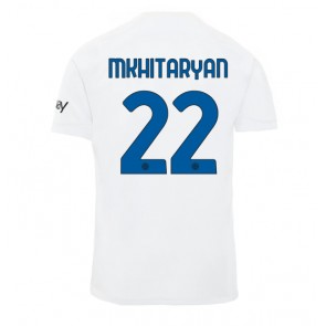 Inter Milan Henrikh Mkhitaryan #22 Koszulka Wyjazdowych 2023-24 Krótki Rękaw